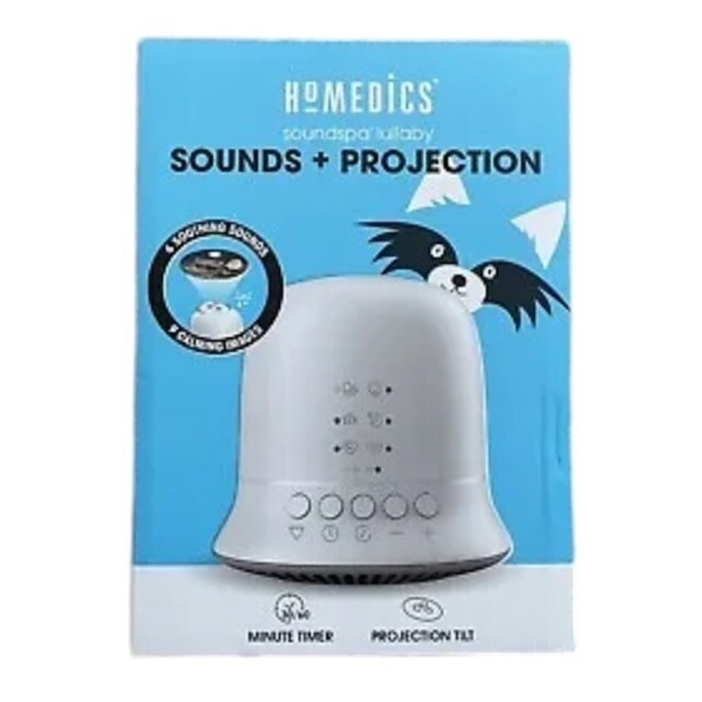 HOMEDICS (NEW)Sound Spa Lullaby Sound + Projection Baby 6 Sounds Timer Machine